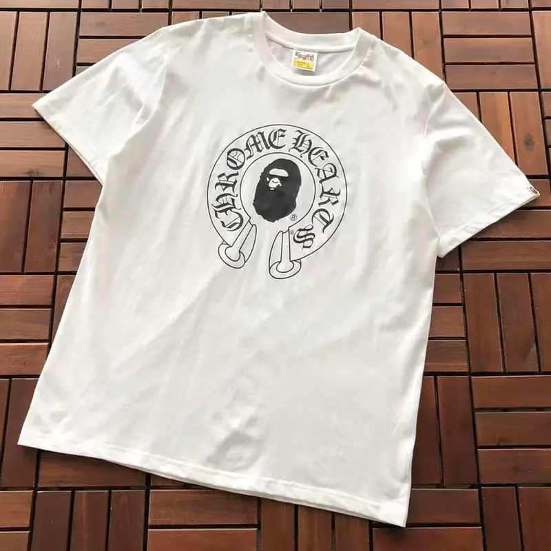 ￥~75 BAPE & CH🔥OM🔥 HE🔥RTS T-SHIRT 66072236