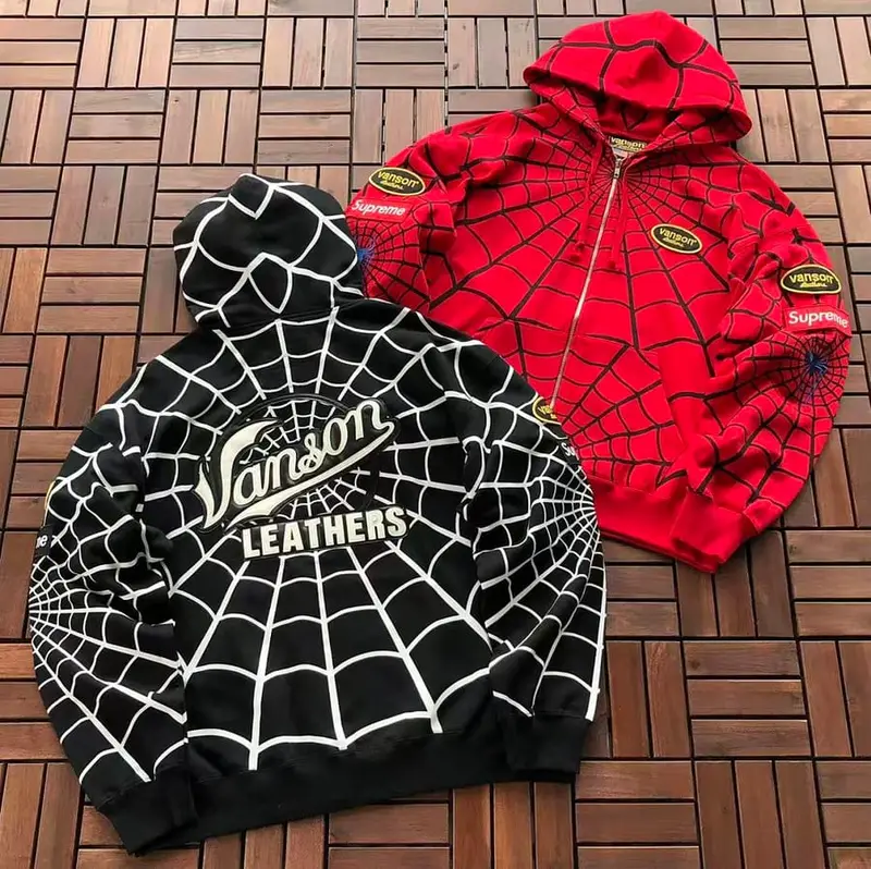 ￥308 S🔥P🔥E🔥E & VANSON LEATHE HOODIE 88070115 (im 185CM 80KG iwear size M in the photo)