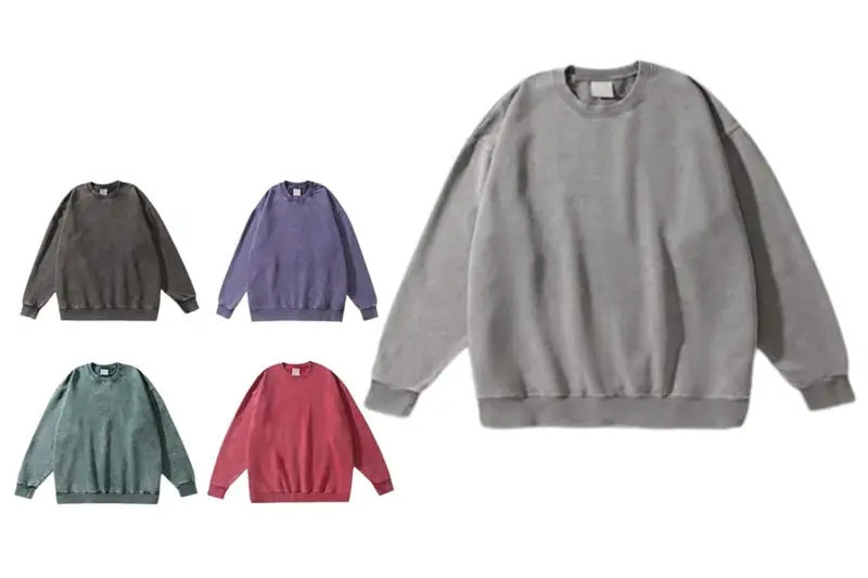 Cotton Crew Neck Sweatshirt