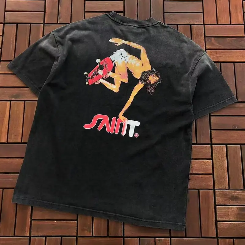 ￥ ~ 115 SAINT MICHAEL T-SHIRT 55072204 (im 185CM 70KG iwear size S in the photo)