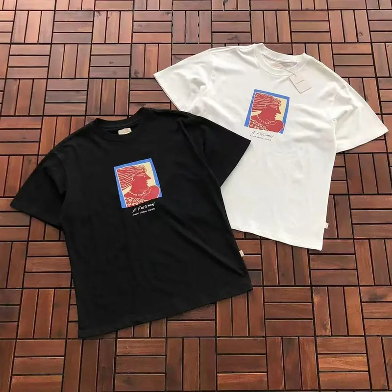 ￥~85 AI🔥E L🔥🔥N D🔥RE T-SHIRT 77040894 (im 176CM 58KG iwear size M in the photo)