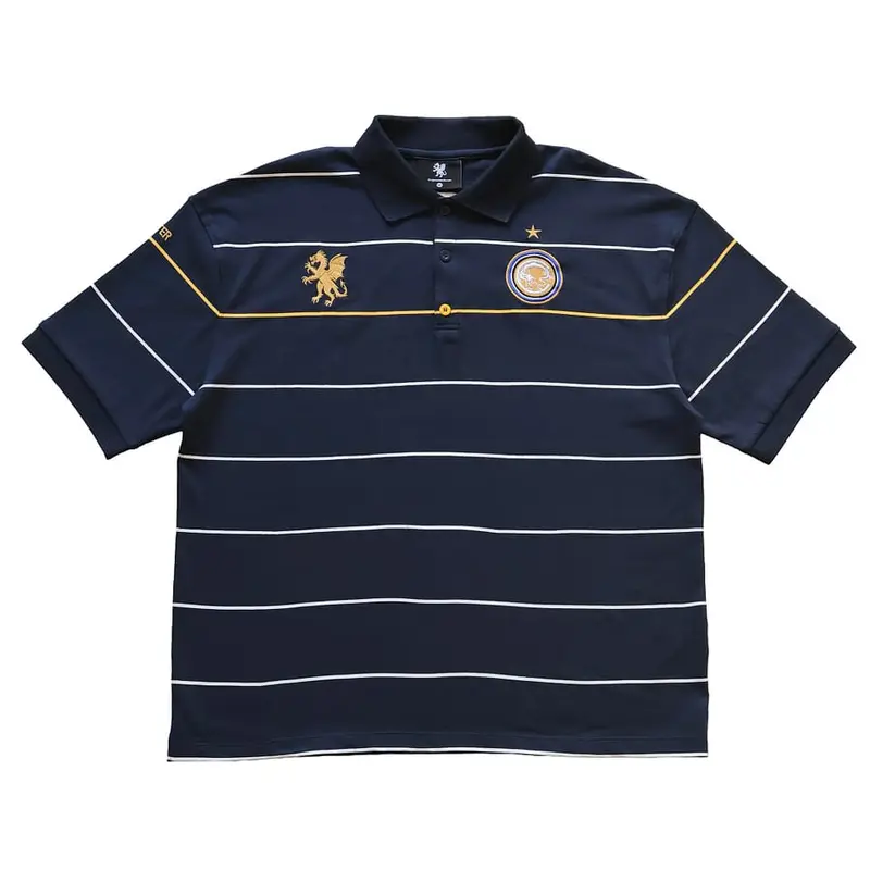 Vintage Terrace Polo Shirt - Navy Blue