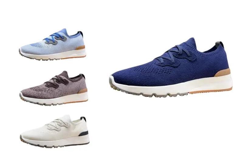 Brunello Cucinelli Knitted Lace Up Sneakers