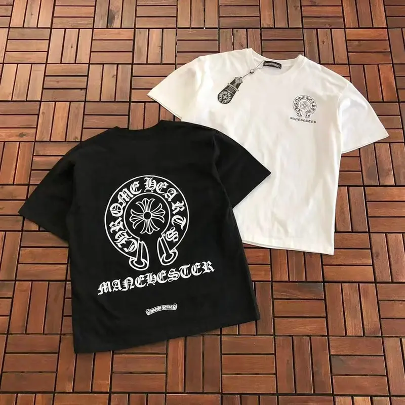 ￥~85 CH🔥OM🔥 HE🔥RTS T-SHIRT 77081105 (im 185CM 70KG iwear size M in the photo)