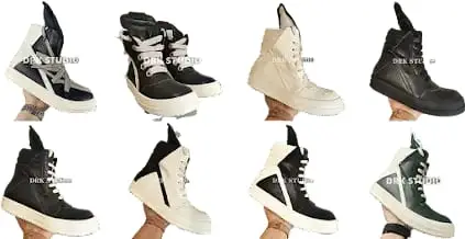 Rick Owens Geobasket High Top Sneakers [DRK Studio Batch]
