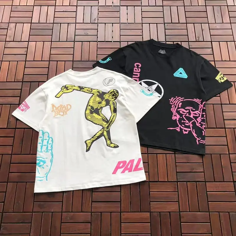 ￥~95 P🔥LA🔥E T-SHIRT 77070828 (im 185CM 70KG iwear size M in the photo)