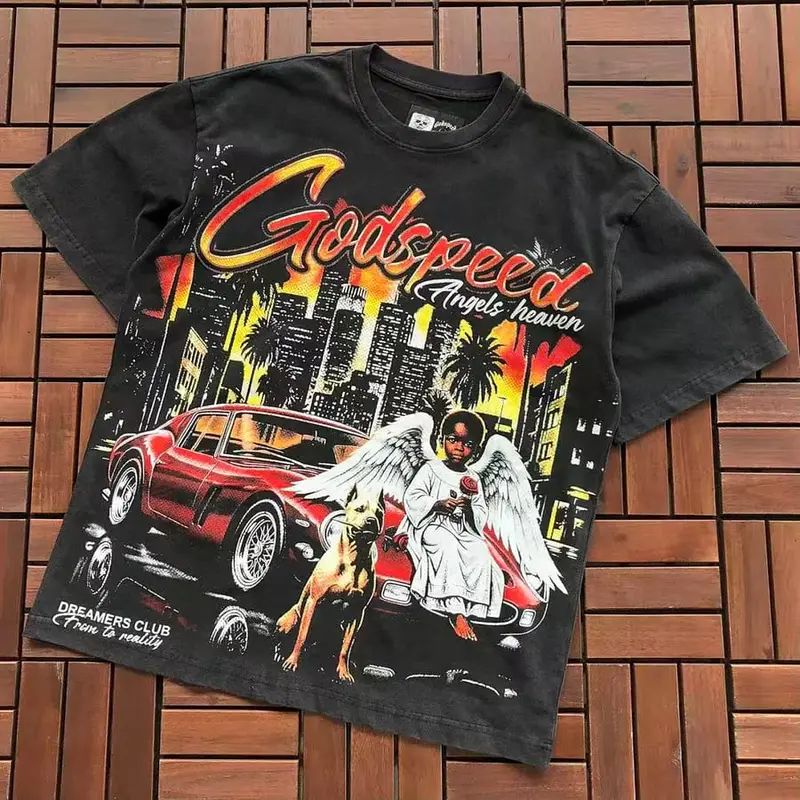 ￥~89 GODSPEED T-SHIRT 77072278 (im 185CM 80KG iwear size M in the photo)