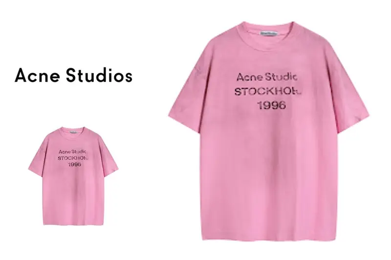 Pink Acne Studios T-shirt Tee