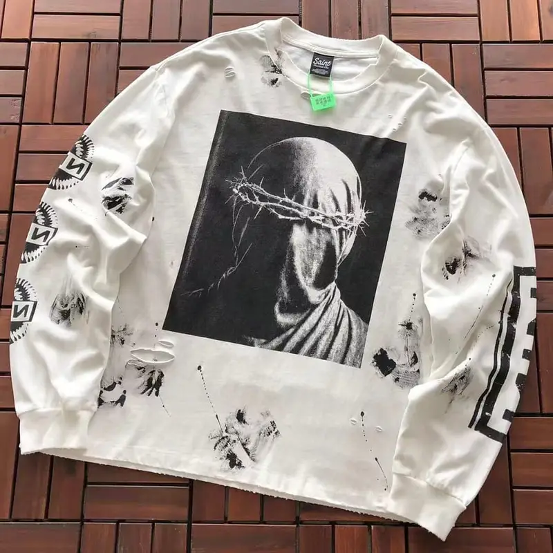 ￥ ~ 135 SAINT MICHAEL LONG-SLEEVE 55071915 (im 185CM 70KG iwear size S in the photo)