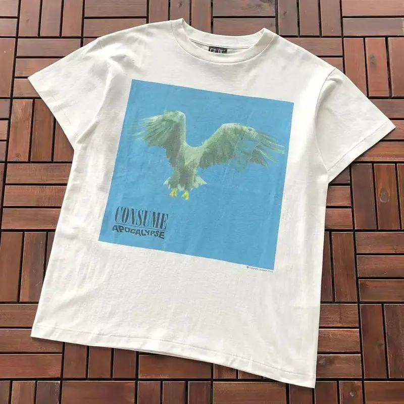 🔥1:1🔥￥~125 SAINT MICHAEL T-SHIRT 77070725 (im 185CM 80KG iwear size M in the photo)