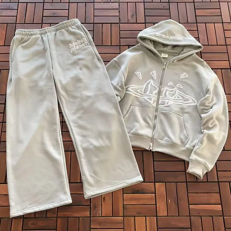 ￥~TOP 169 PANTS 119 BROKEN PLANET HOODIE TROUSERS FLEECE 77010879