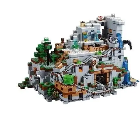 Compatible with LEGO Minecraft “The Mountain Cave” (Set 21137) building block set.