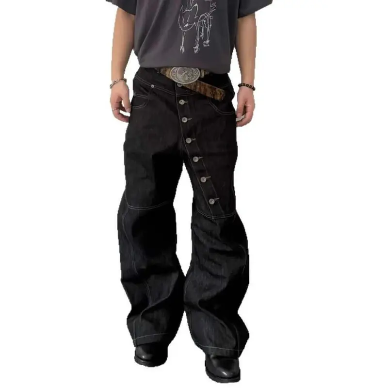 American-style curved-leg jeans