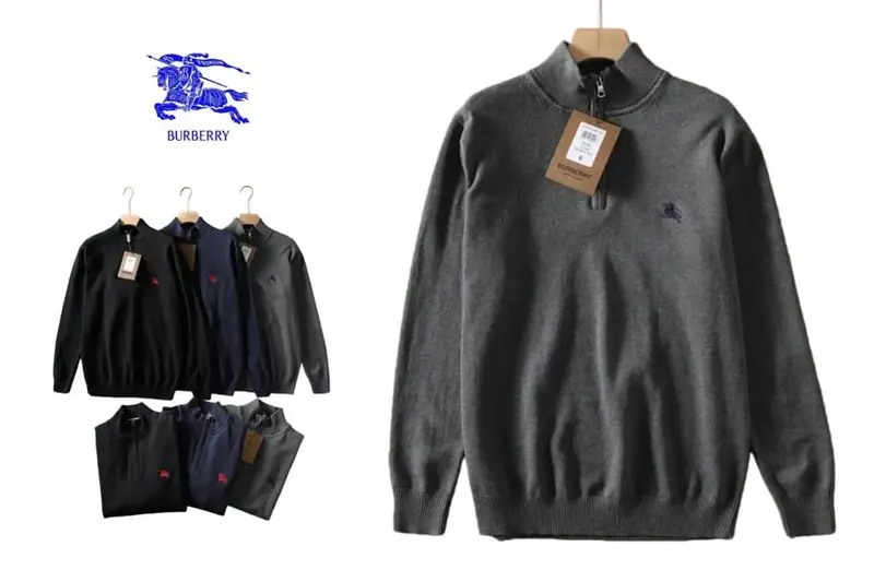 Burberry Quarter Zip Sweater
