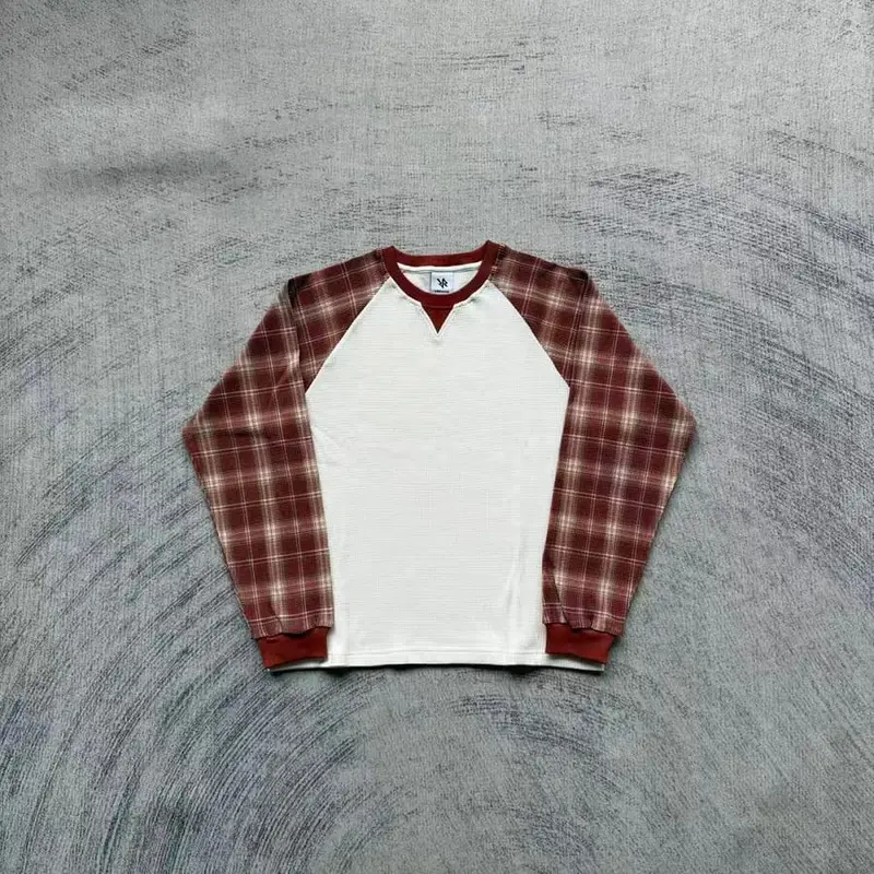 V*K WAFFLE LONG SLEEVES - Wine