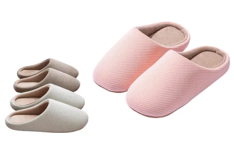 Japanese style striped slippers