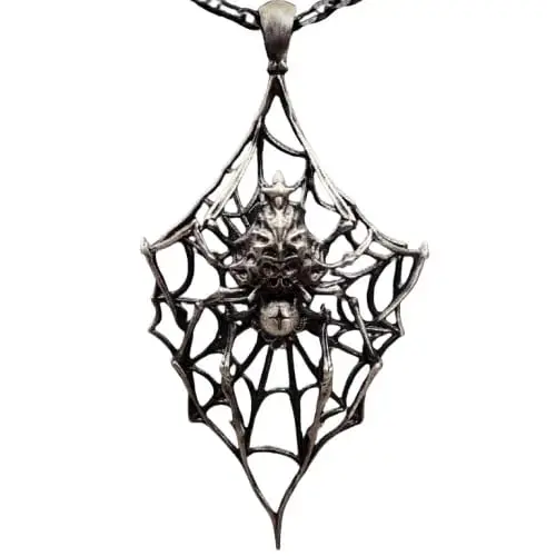 Ossuary Spider Web Silver Pendant