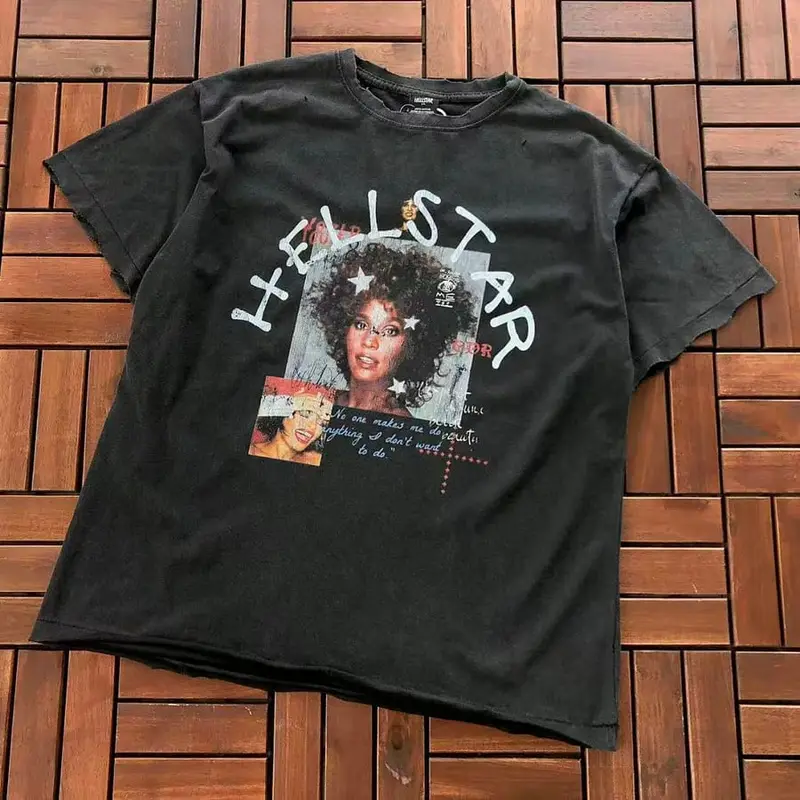 ￥~99 HELLSTAR T-SHIRT 77070609 (im 185CM 70KG iwear size M in the photo)