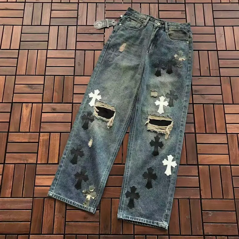 ￥~199 CH🔥OM🔥 HE🔥RTS JEANS 77070207