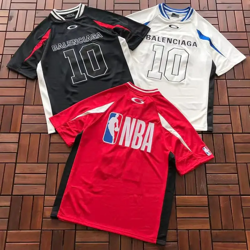￥~115 B🔥L🔥🔥🔥IA🔥A & NBA T-SHIRT 77070501 (im 185CM 70KG iwear size M in the photo)