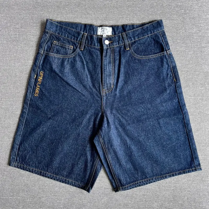 up short Logo Jorts - Indigo