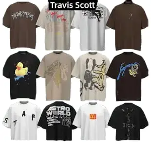Bunch of Travis Scott Tees #1 (26 Variants)