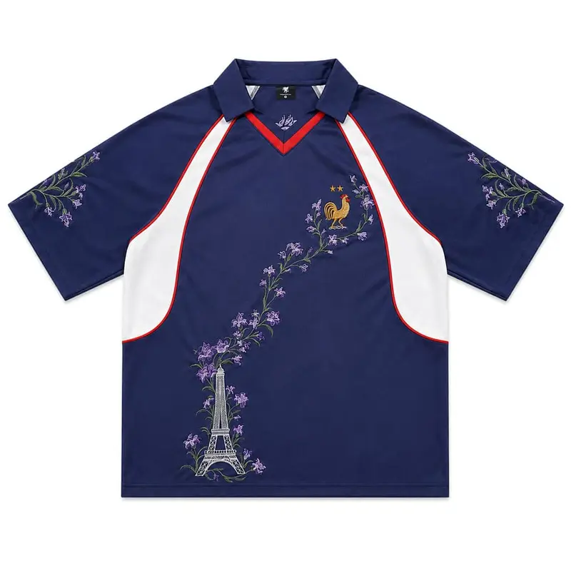 "Night Garden" Heavy Embroidery Satin Jersey