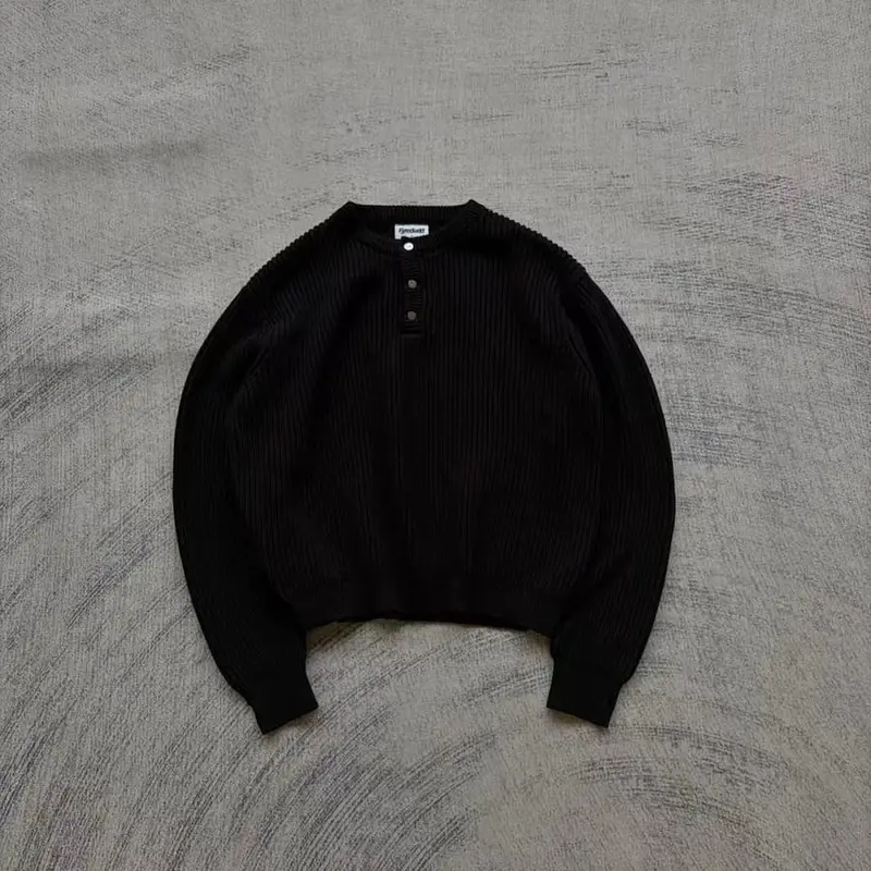 Fyredwrld FISHERMAN KNIT HENLEY (inspired by forthon.la)