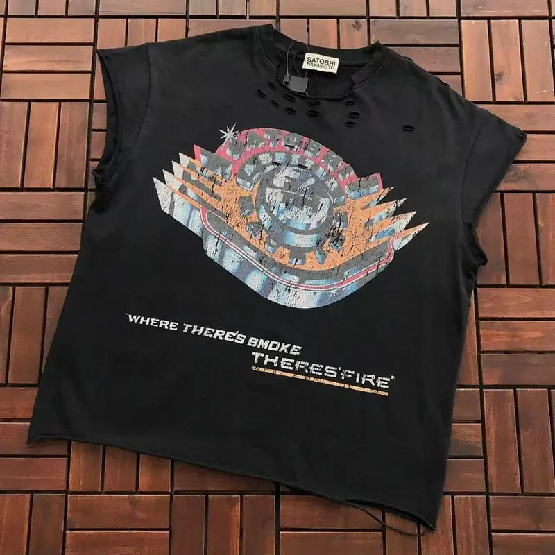 ￥~95 VINTAGE T-SHIRT 77070838 (im 185CM 70KG iwear size M in the photo)