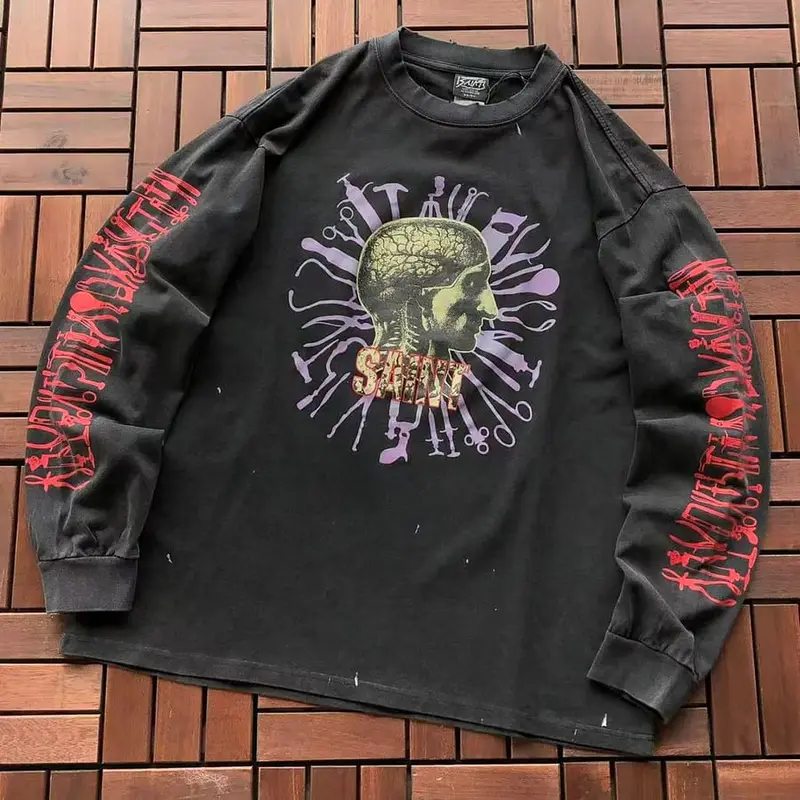 ￥ ~ 139 SAINT MICHAEL LONG-SLEEVE 55071666 (im 185CM 80KG iwear size L in the photo)