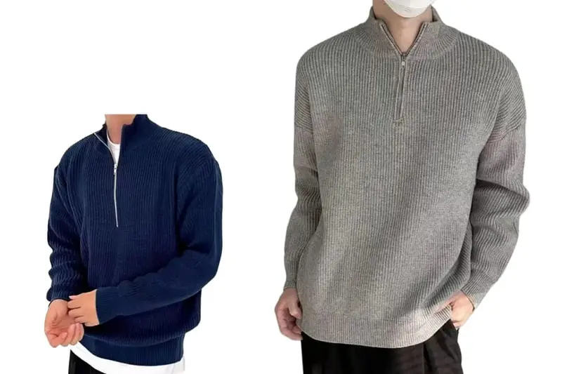 Half-zip sweater