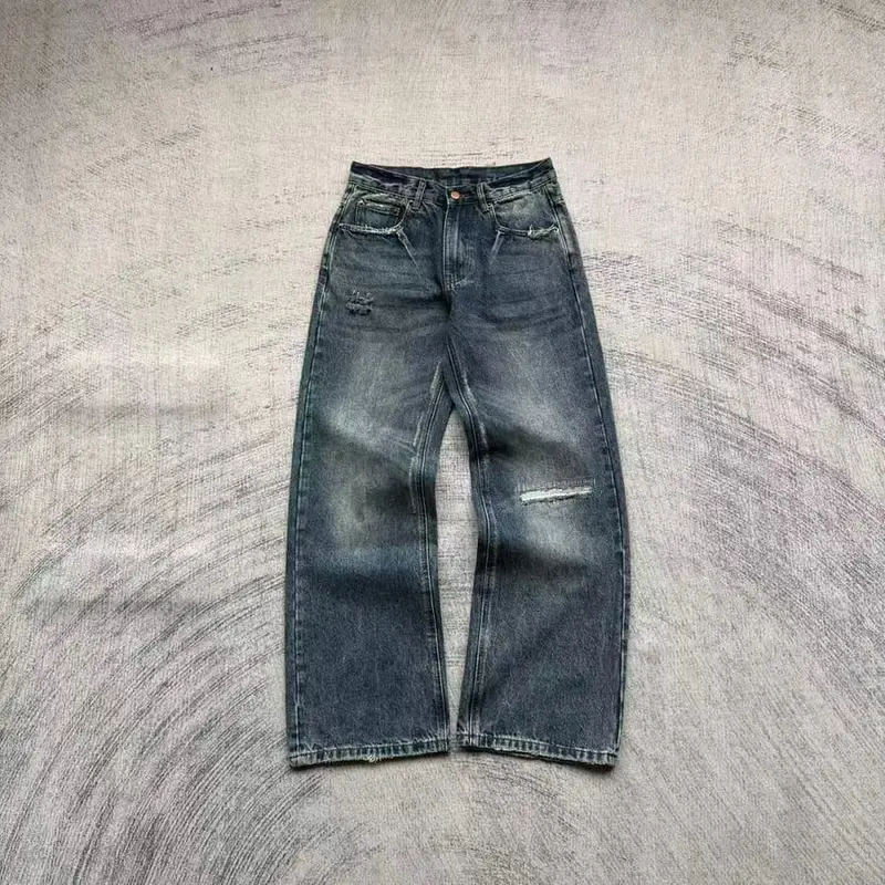 Fyredwrld Vintage Distressed Jeans | Washed Blue