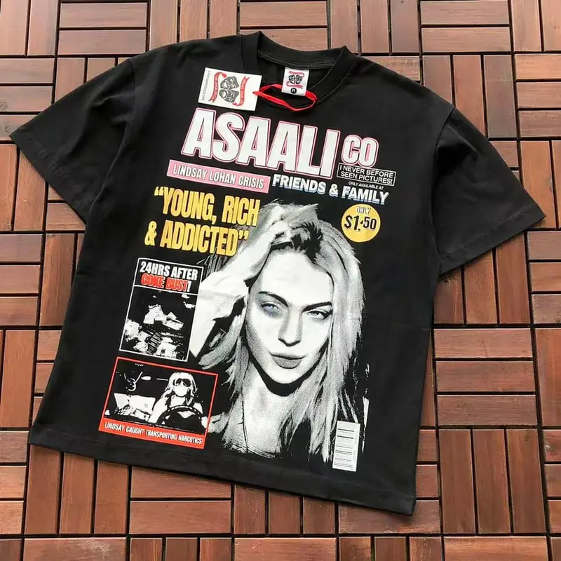 ￥~85 TH🔥T'S A AW🔥UL L🔥T OF C.. & ASAALI T-SHIRT 77072242 (im 185CM 80KG iwear size M in the photo