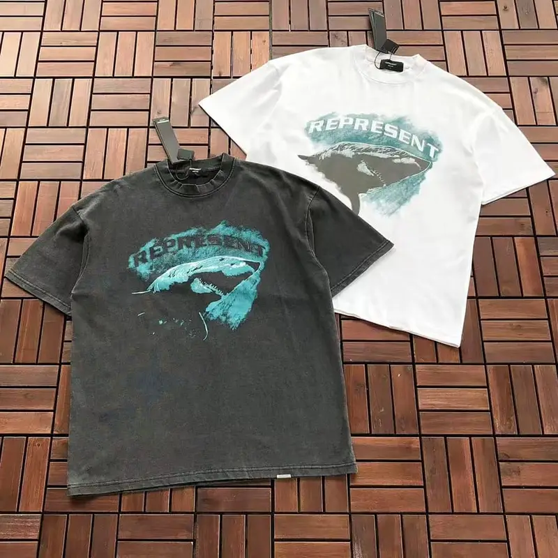 ￥~115 REPRESENT T-SHIRT 55070702 (im 185CM 80KG iwear size S in the photo)