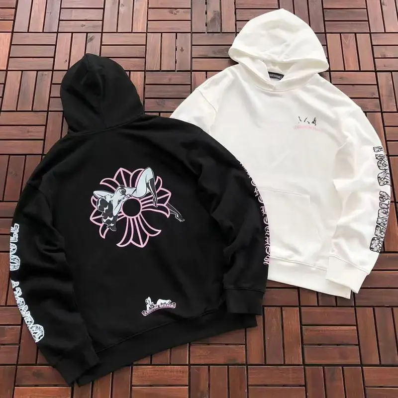 ￥~236 CH🔥OM🔥 HE🔥RTS HOODIE 66080411 (im 185CM 70KG iwear size L in the photo)