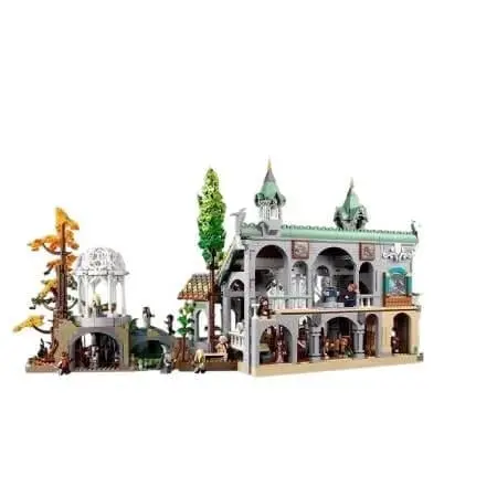 Building block toy compatible with the LEGO Lord of the Rings Rivendell set.