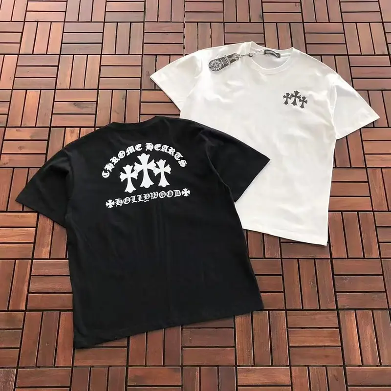 ￥~85 CH🔥OM🔥 HE🔥RTS T-SHIRT 77070105 (im 185CM 80KG iwear size M in the photo)