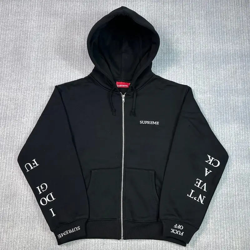 Supreme FW25 FW25 IDGAF Zip Up Hooded Sweatshirt