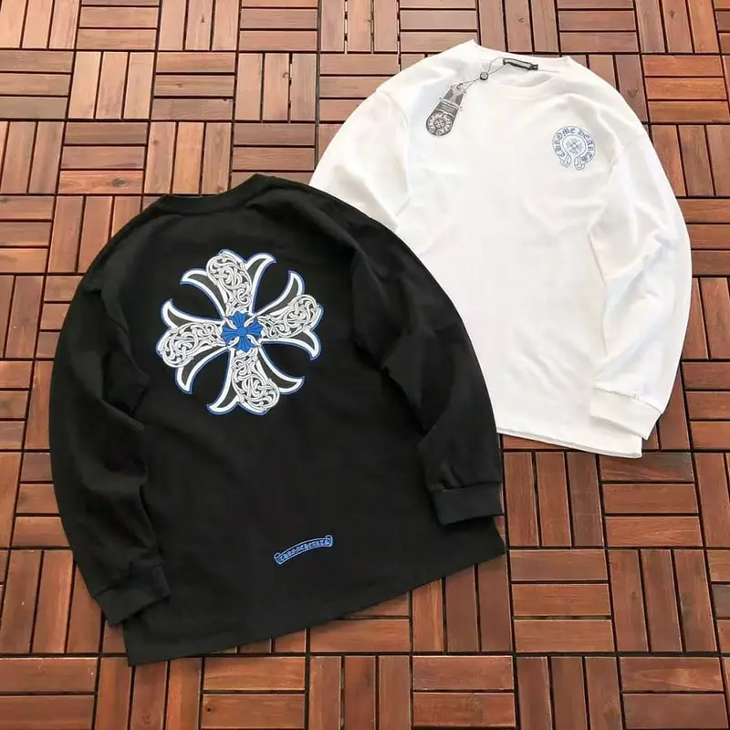 ￥~109 CH🔥OM🔥 HE🔥RTS LONG-SLEEVE 77081126 (im 185CM 70KG iwear size XL in the photo)