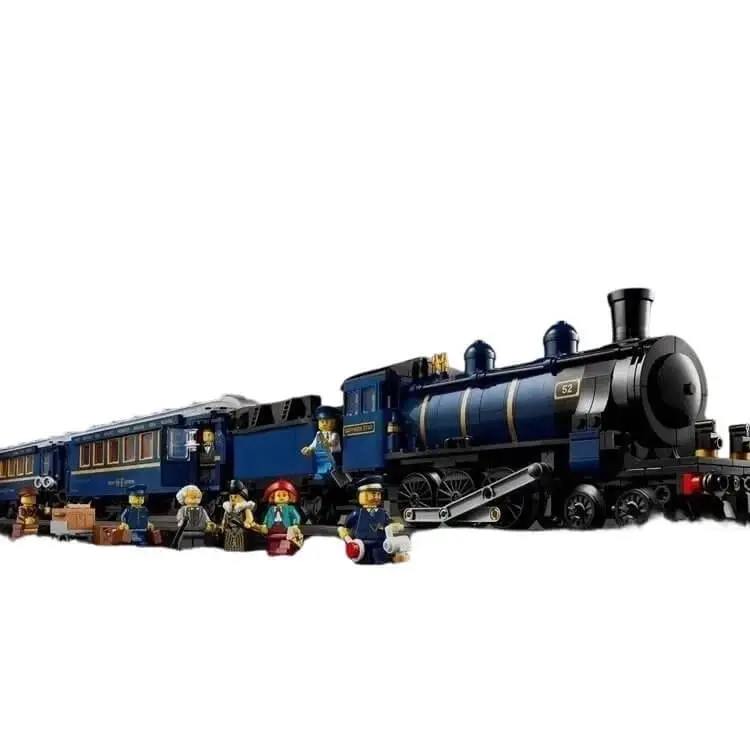 Lego-compatible Orient Express train building block toy