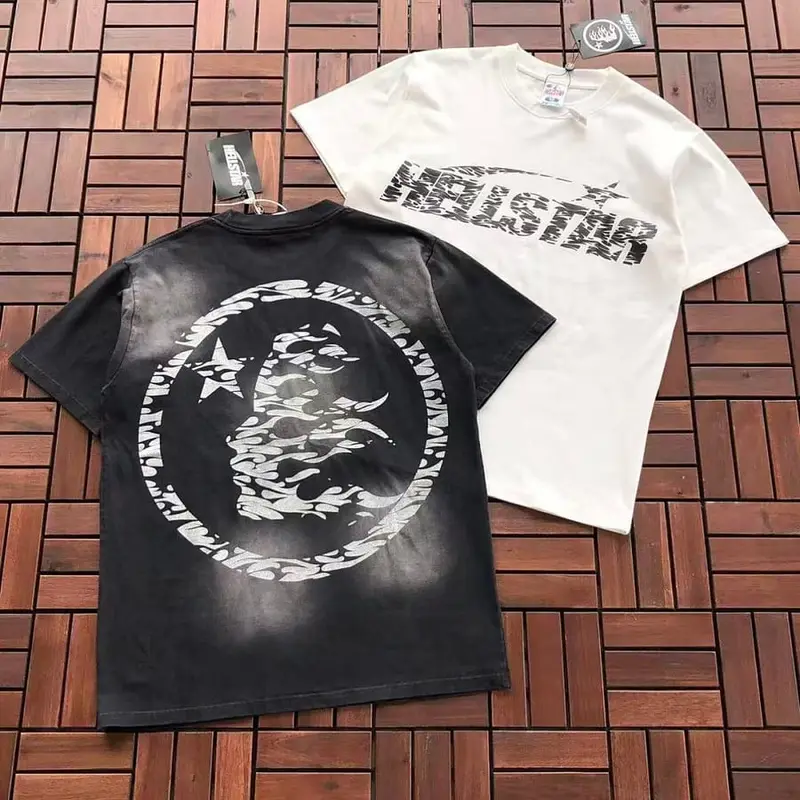BLACK￥~135 WHITE￥~115 HELLSTAR T-SHIRT 55071716 (im 185CM 80KG iwear size M in the photo)
