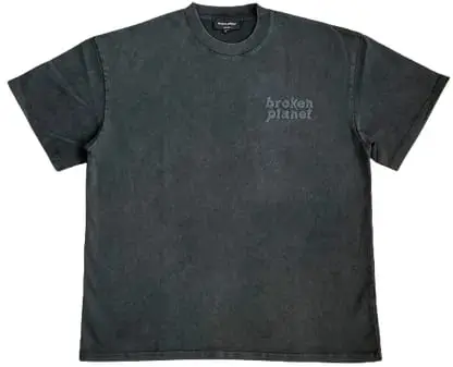 Broken Planet Market Basic Washed Black Tee