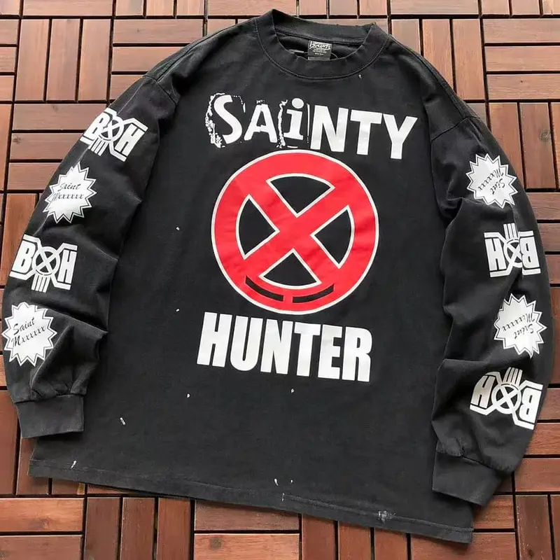 ￥ ~ 139 SAINT MICHAEL LONG-SLEEVE 55071522 (im 185CM 80KG iwear size L in the photo)