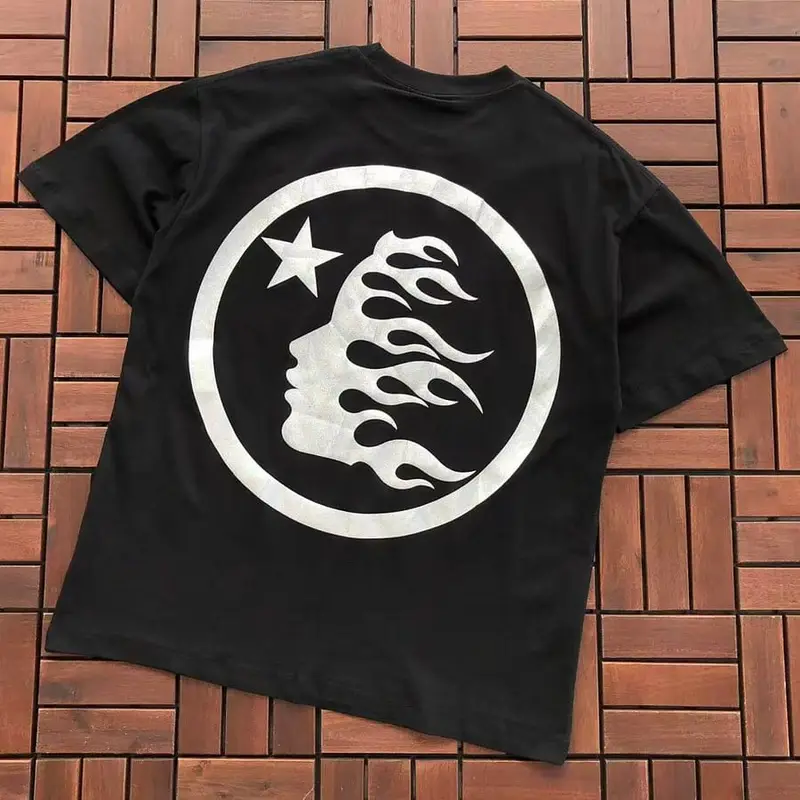￥~89 HELLSTAR T-SHIRT 77072252 (im 185CM 80KG iwear size M in the photo)