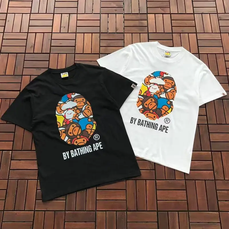 ￥~79 BAPE T-SHIRT 77070832 (im 185CM 70KG iwear size M in the photo)