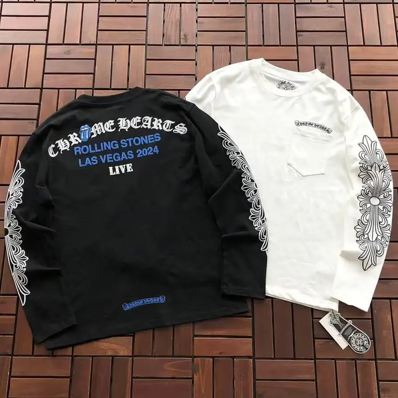 ￥~109 CH🔥OM🔥 HE🔥RTS LONG-SLEEVE 77081320