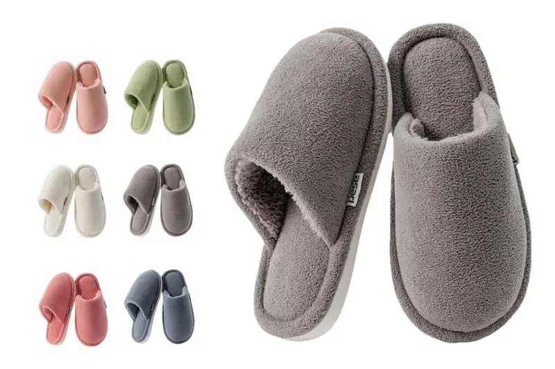 Winter plush slippers