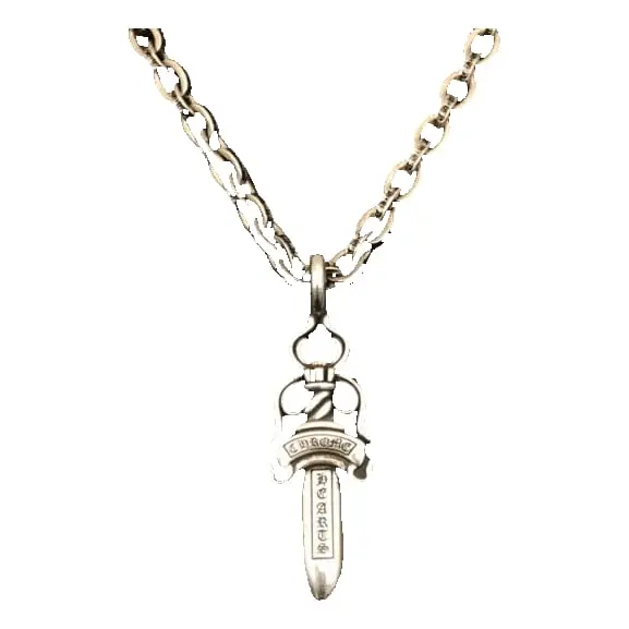 Chrome heart necklace