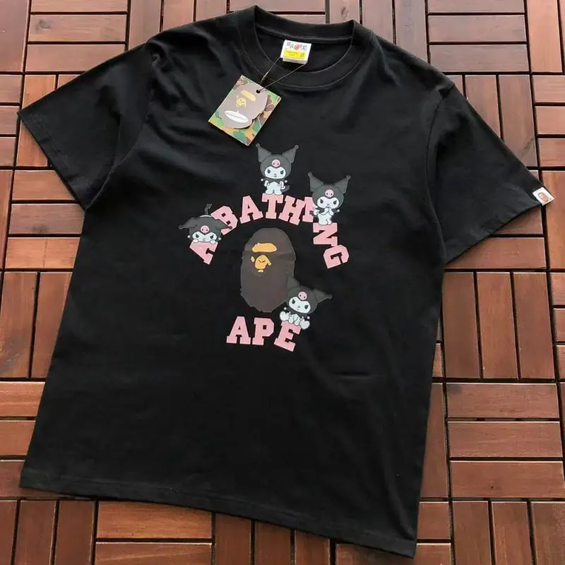 ￥ ~ 89 BAPE & SANRIO T-SHIRT 55071304 (im 180CM 68KG iwear size M in the photo)