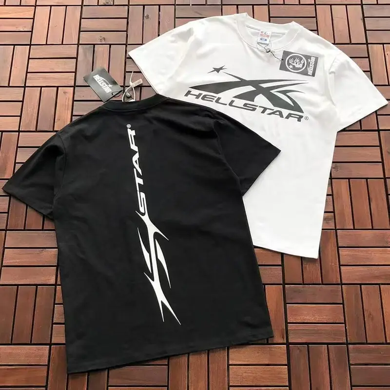 ￥~115 HELLSTAR T-SHIRT 55071715 (im 185CM 80KG iwear size M in the photo)